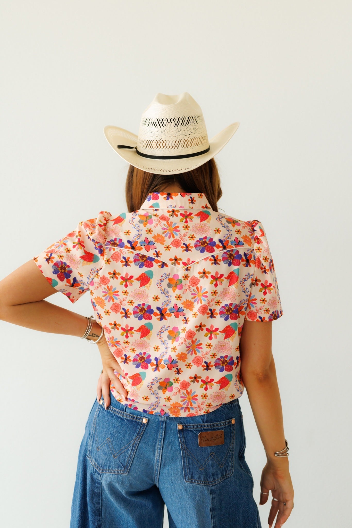 Pearl Snap, Vintage Floral SS HH2705(Pack)