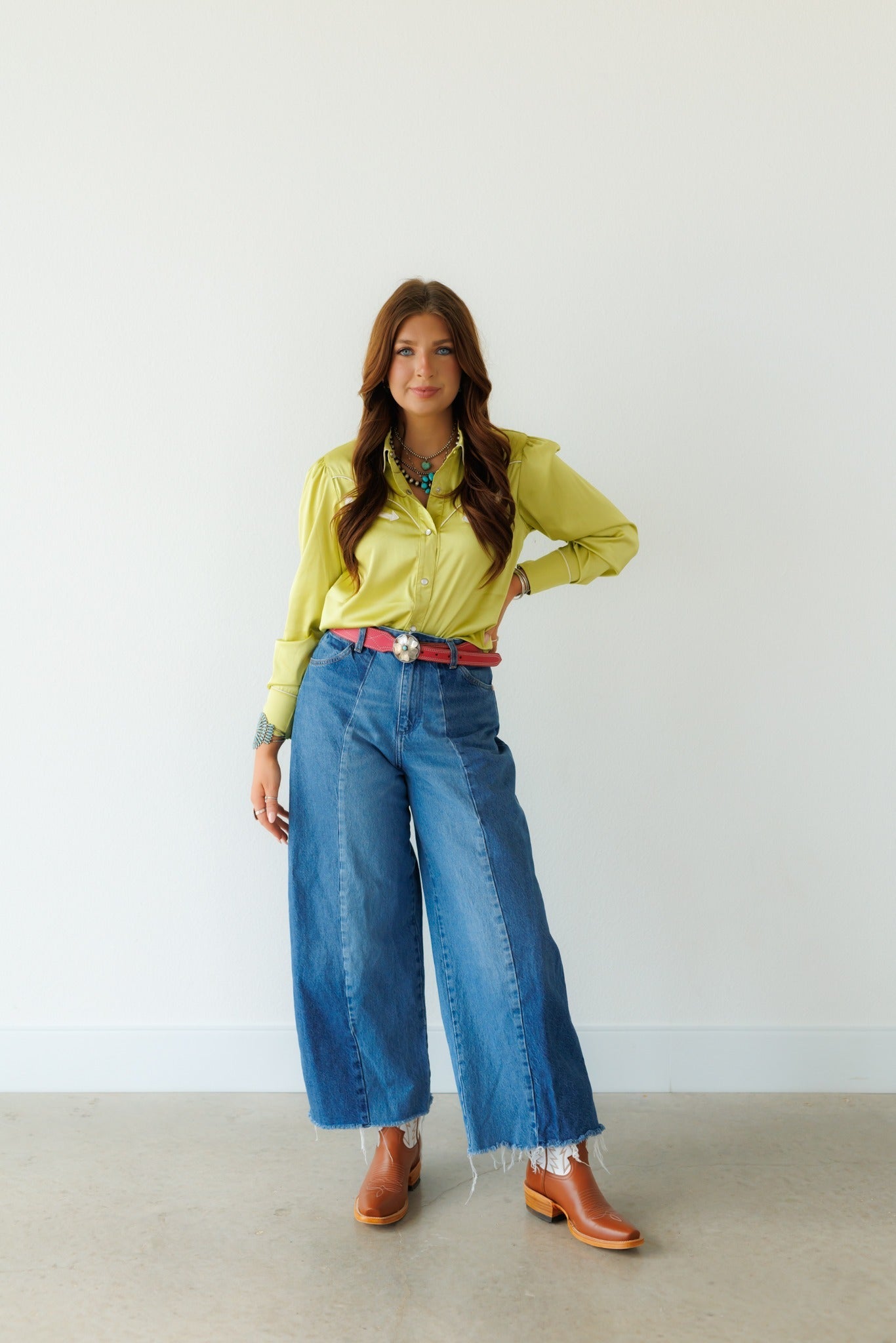 Pearl Snap, Lime Satin LS HH2708(Pack OF 7)