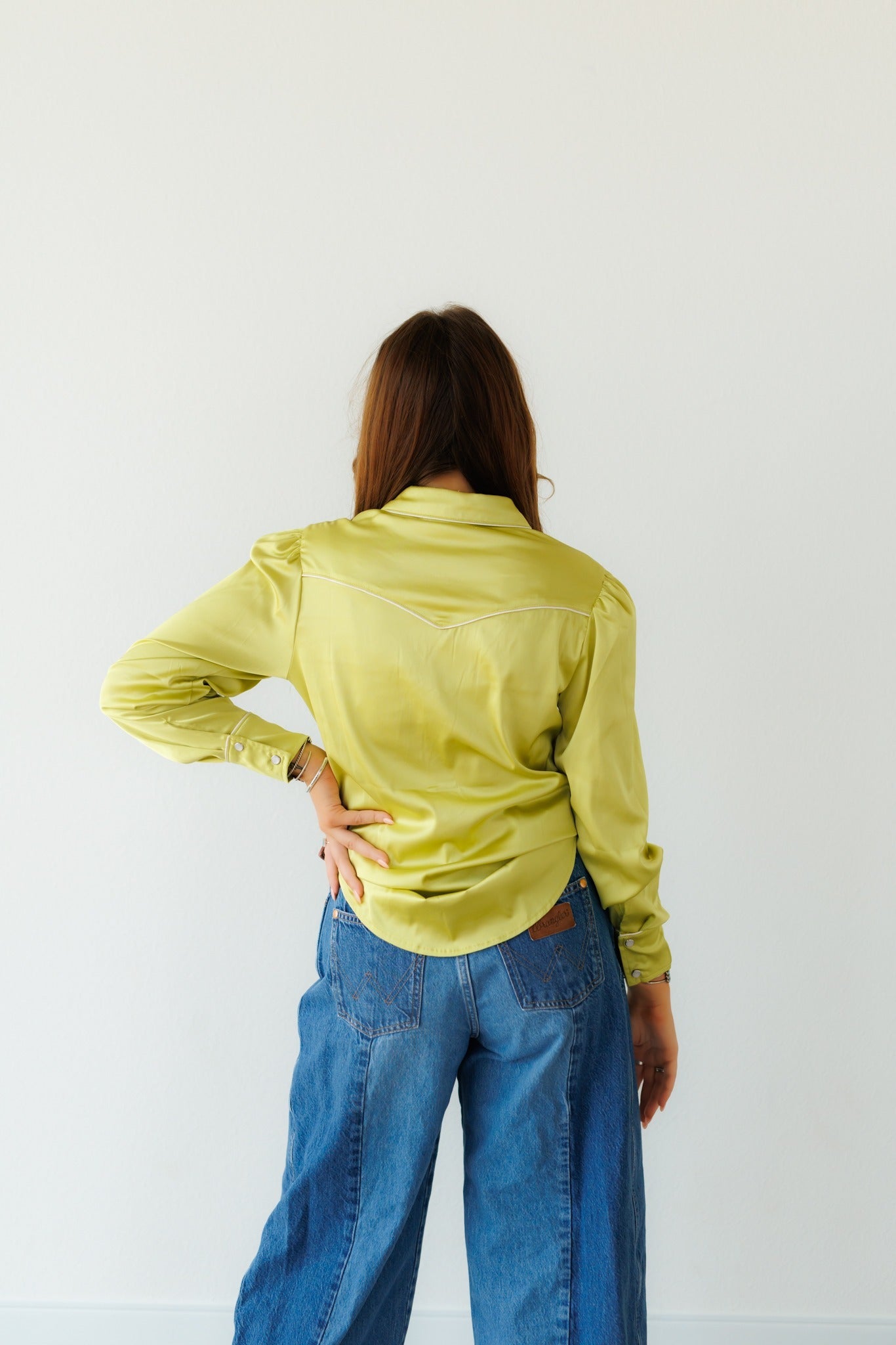 Pearl Snap, Lime Satin LS HH2708(Pack OF 7)