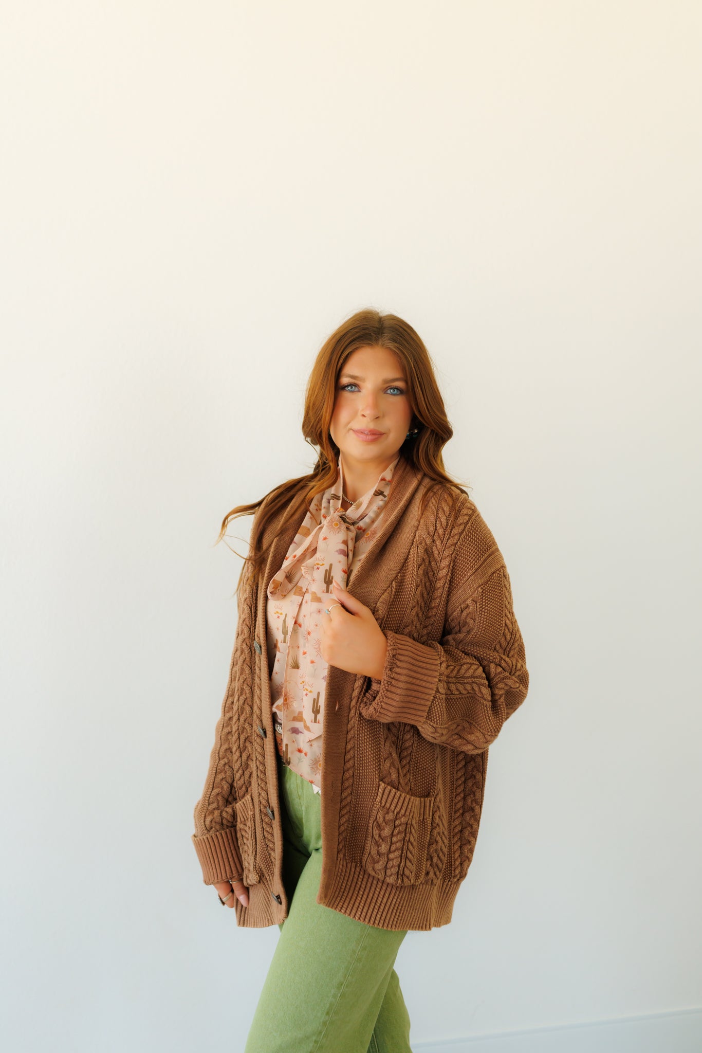 Sweater, Brown Corded Concho HH2600 (Pack OF 7)