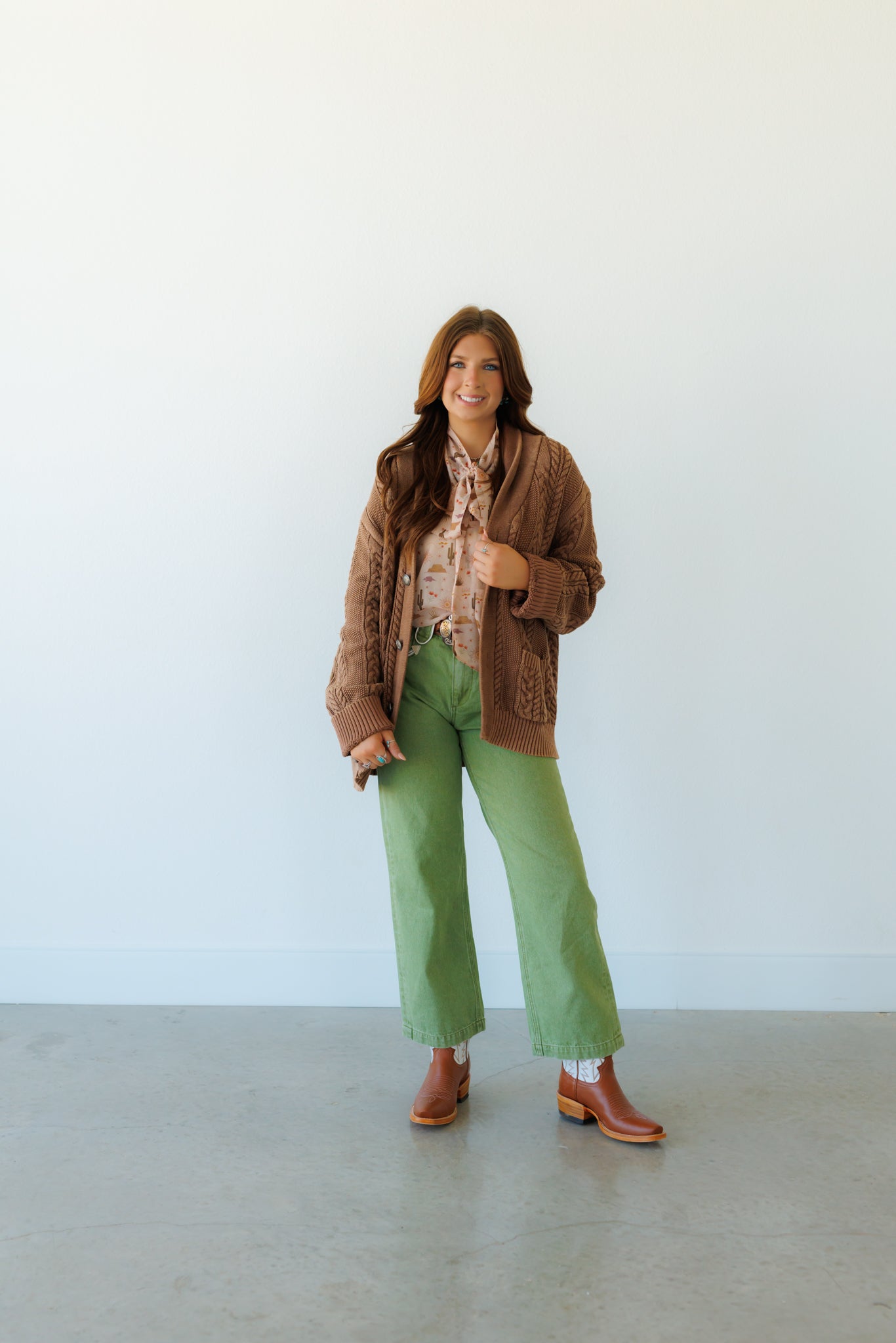 Sweater, Brown Corded Concho HH2600 (Pack OF 7)