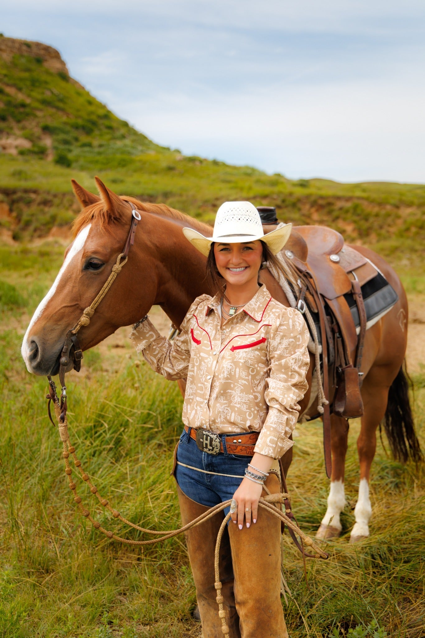 Pearl Snap, Cowboy Feather LS HH2708 (Pack of 7)