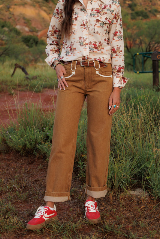 Pants, Tan Smiley Denim HH8800 (Pack of 7)