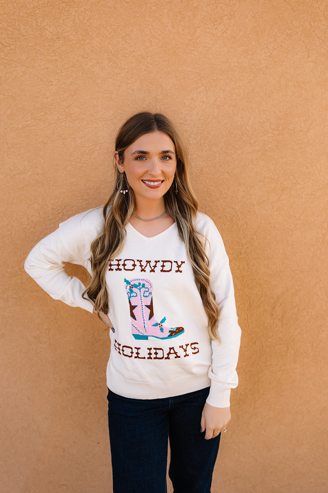 HH1503 HOWDY HOLIDAY SWEATER