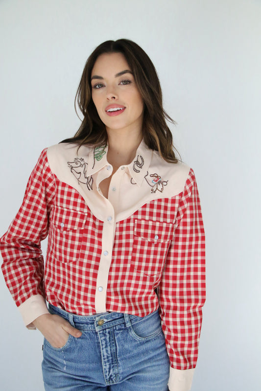 HH2709-EMB COWBOY RED GINGHAM