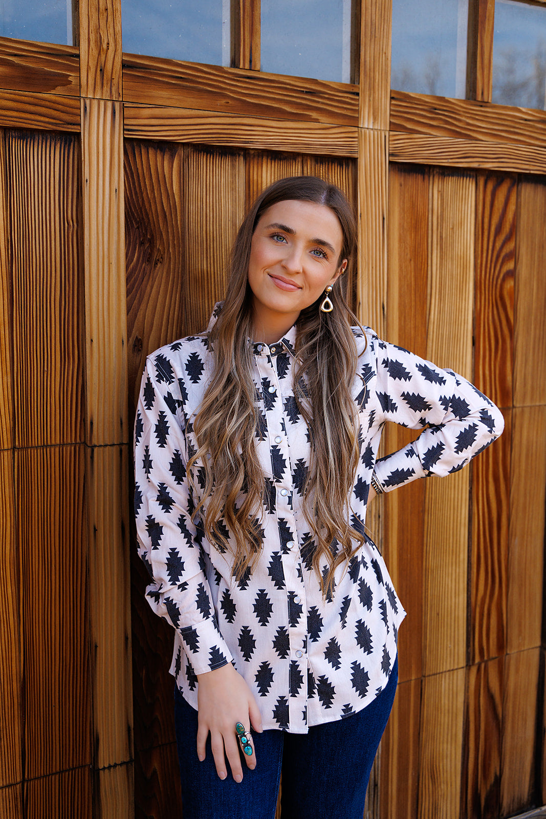 HH11 BLK DIAMOND LS PEARL SNAP