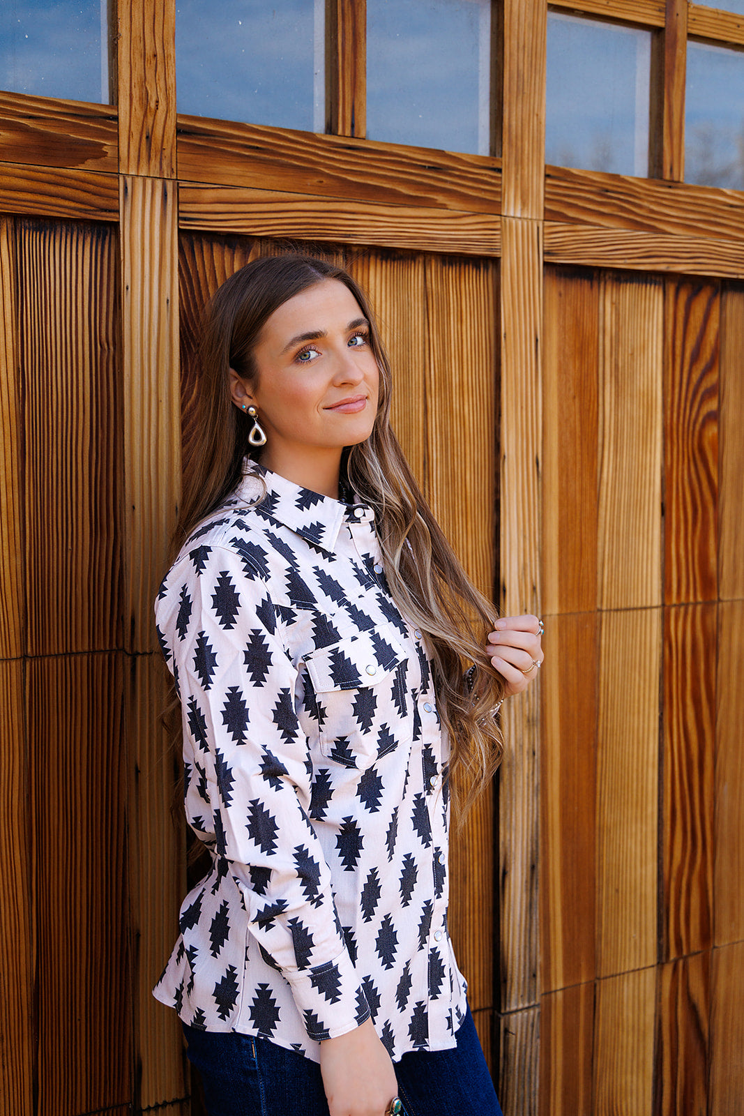 HH11 BLK DIAMOND LS PEARL SNAP