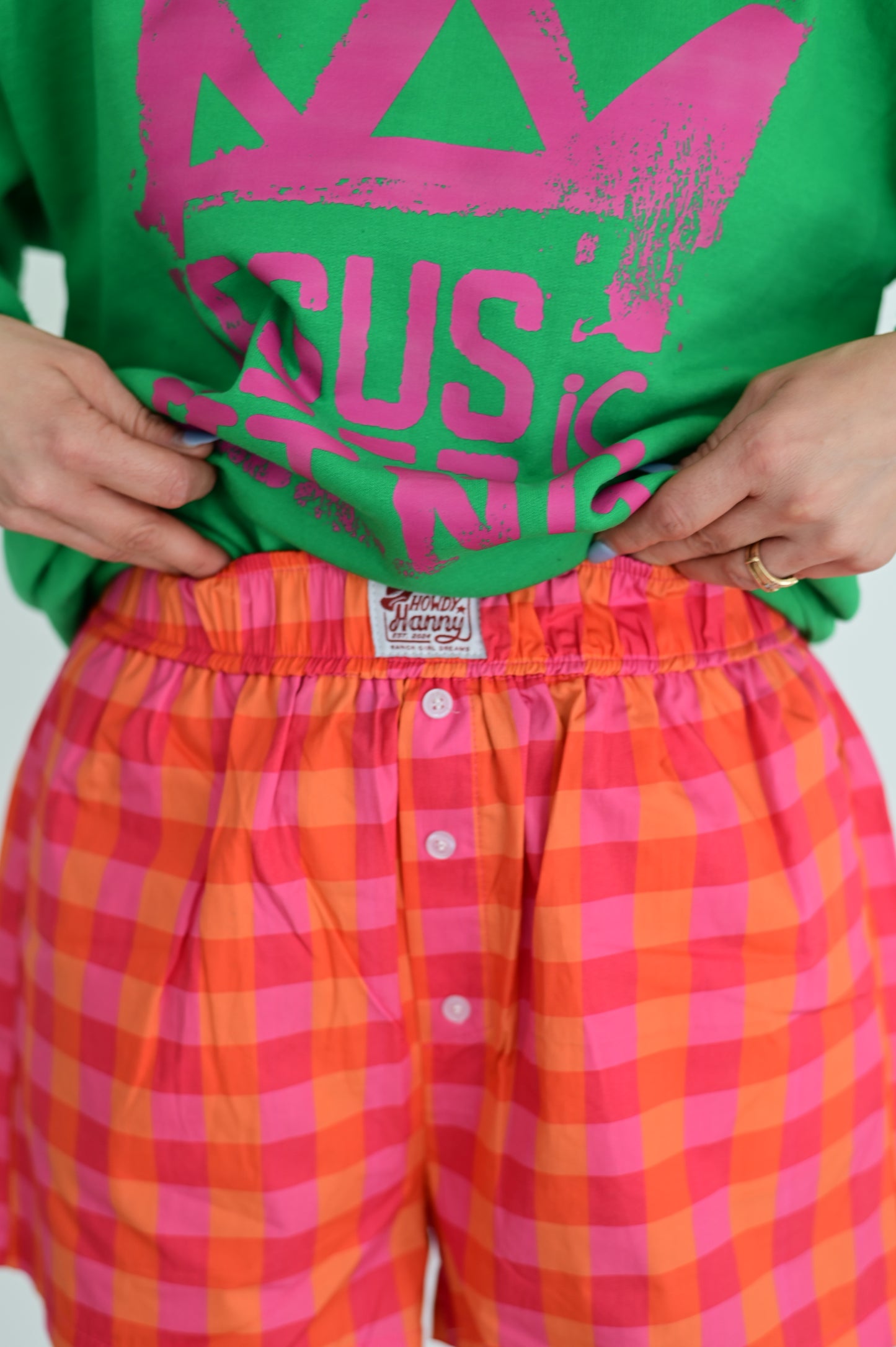HH98 HOT PINK/ORANGE SHORTS