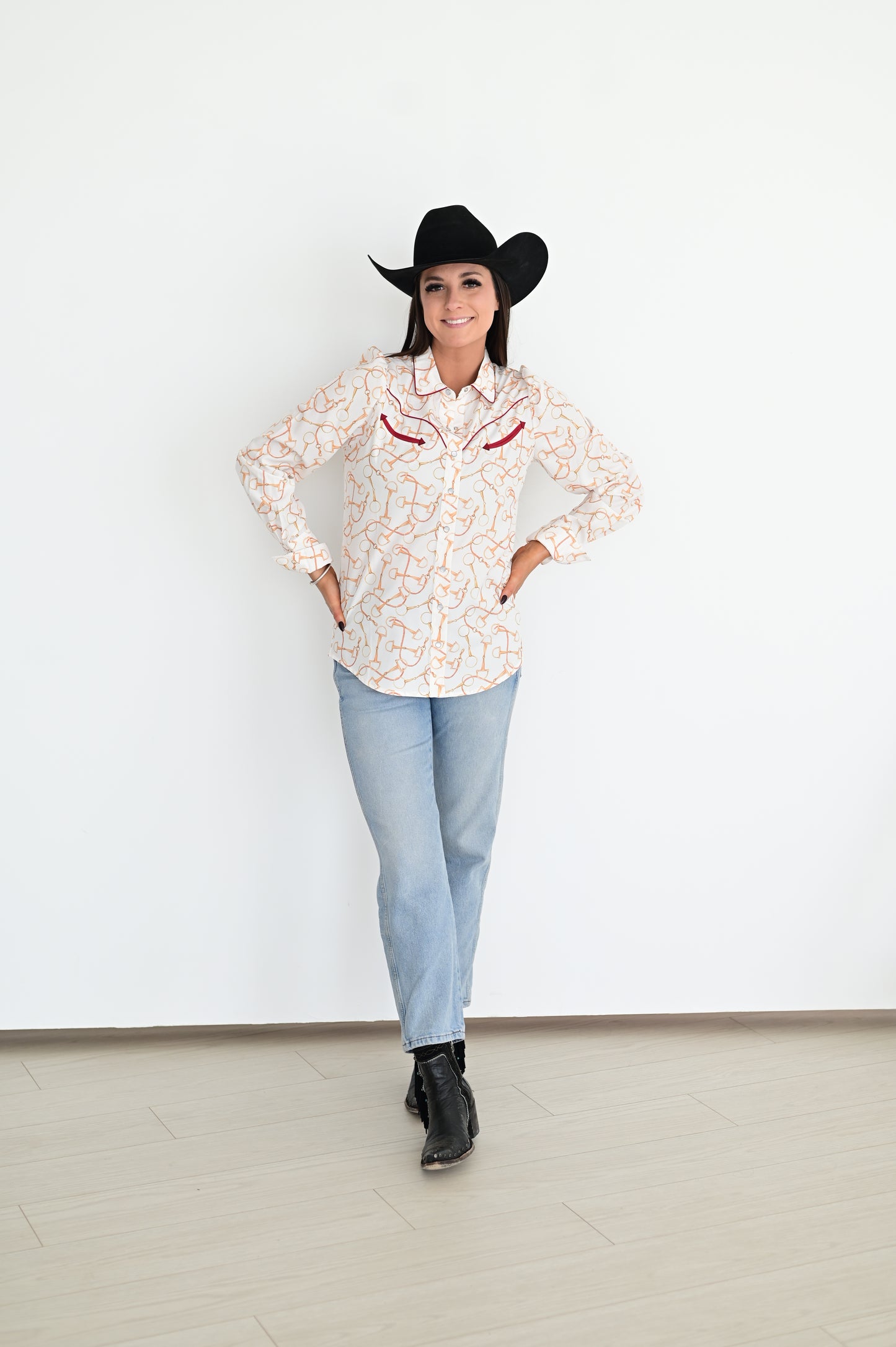 HH2708 EQUESTRIAN PEARL SNAP