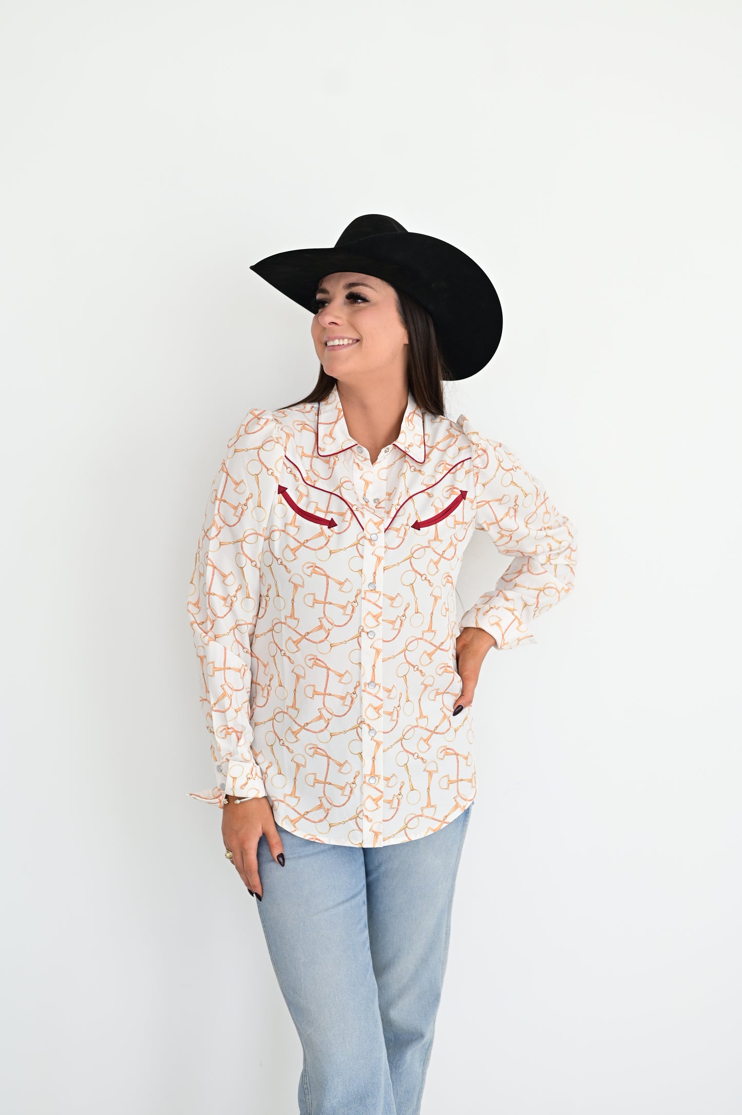 HH2708 EQUESTRIAN PEARL SNAP