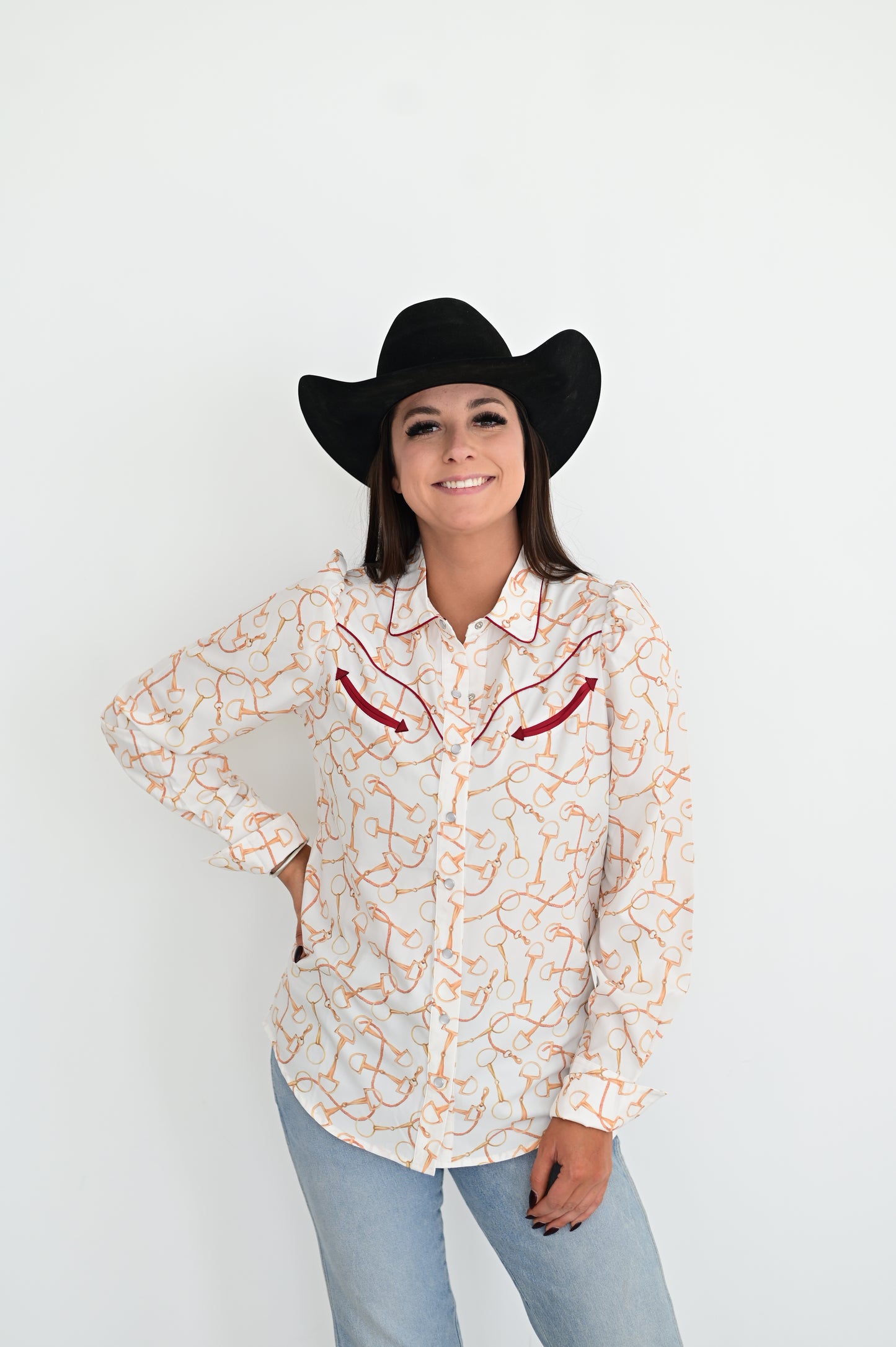 HH2708 EQUESTRIAN PEARL SNAP