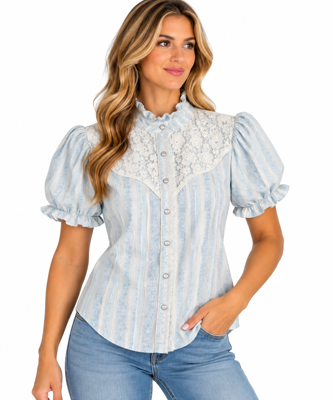 HH2770 Fancy Cowgirl Dusty Blue (Pack of 7)
