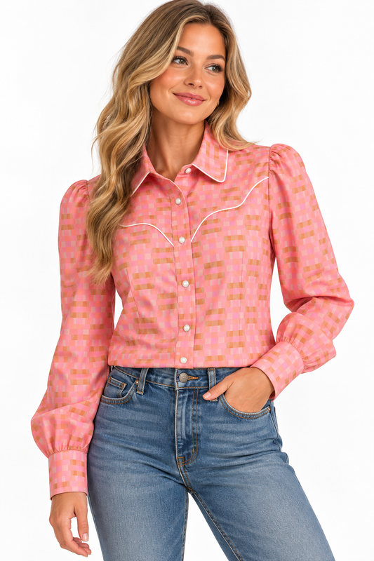 HH2750 Pink Brown Plaid Pack