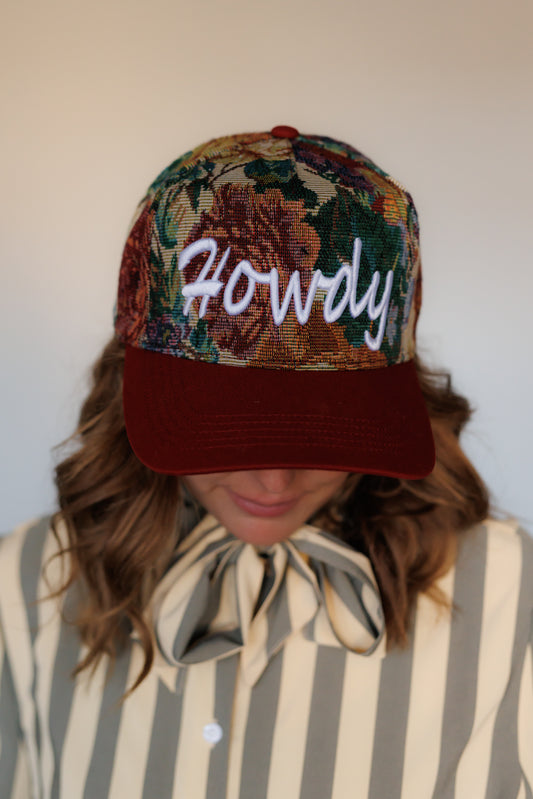 HH5402 HOWDY TAPESTRY TRUCKER HAT