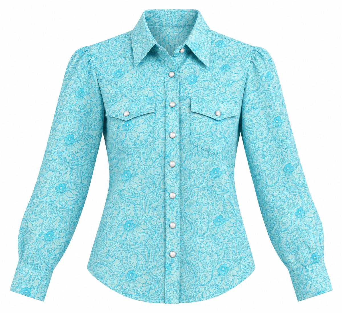 HH12 Turquoise Tool Floral (Pack of 7)