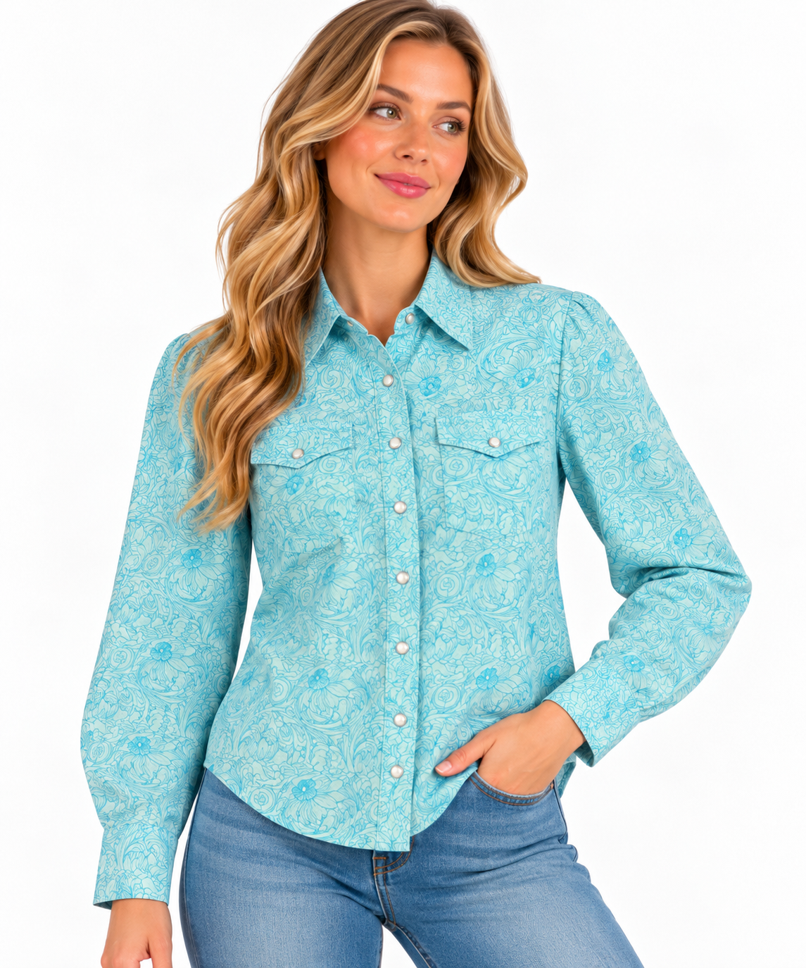HH12 Turquoise Tool Floral (Pack of 7)