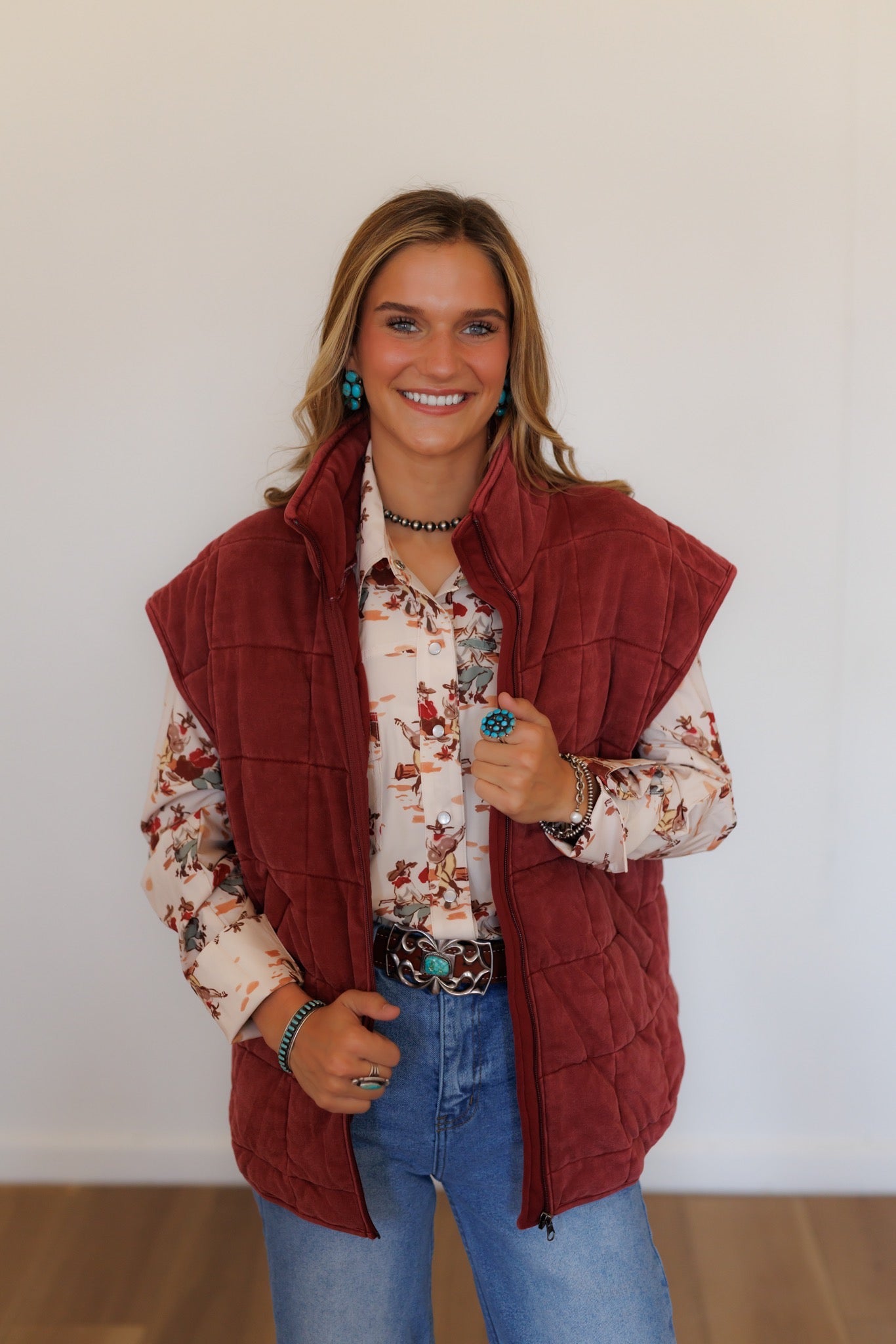 Vest, Burgandy HH1169 (Pack OF 7)