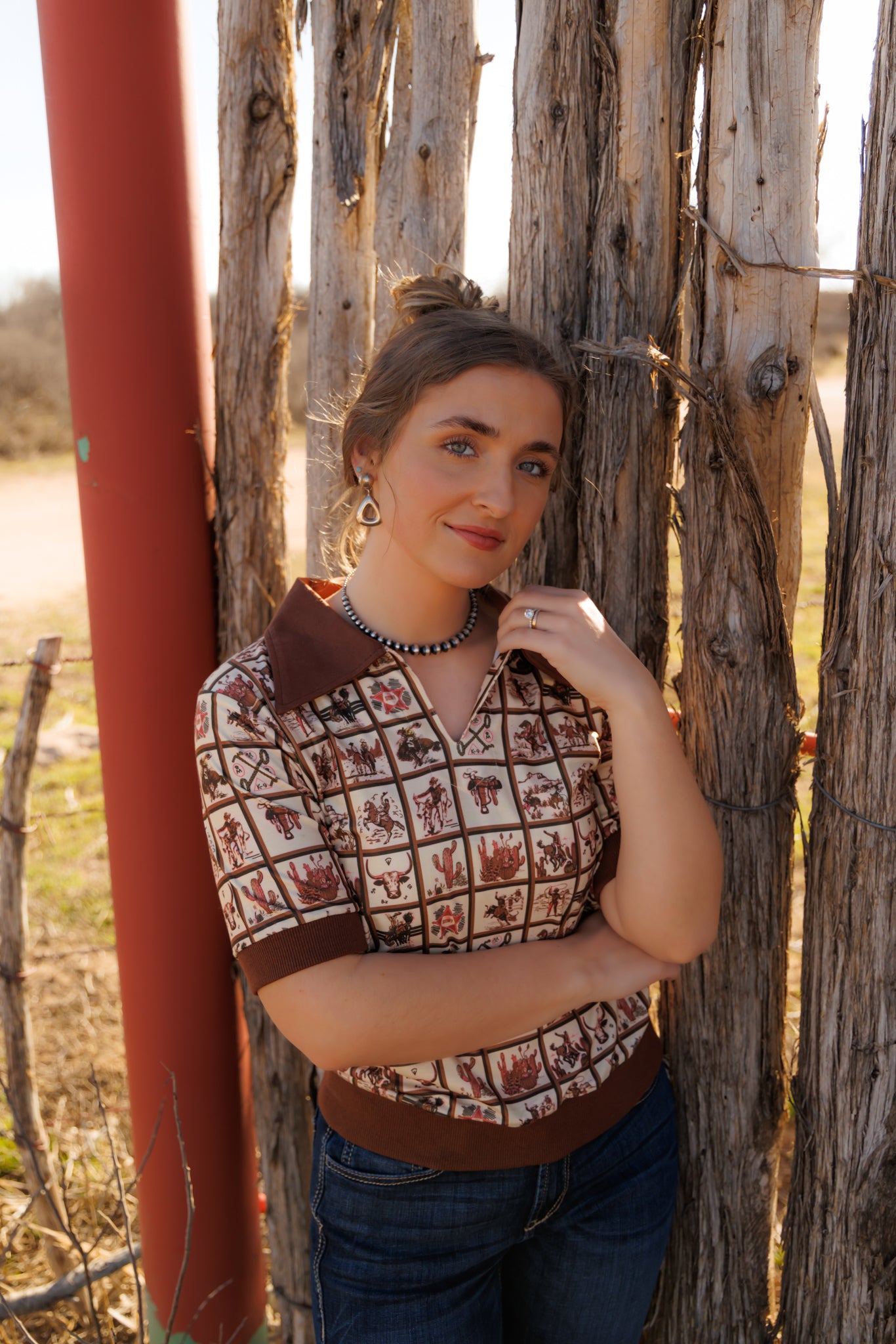 HH2102 WESTERN SQUARE VINTAGE POLO