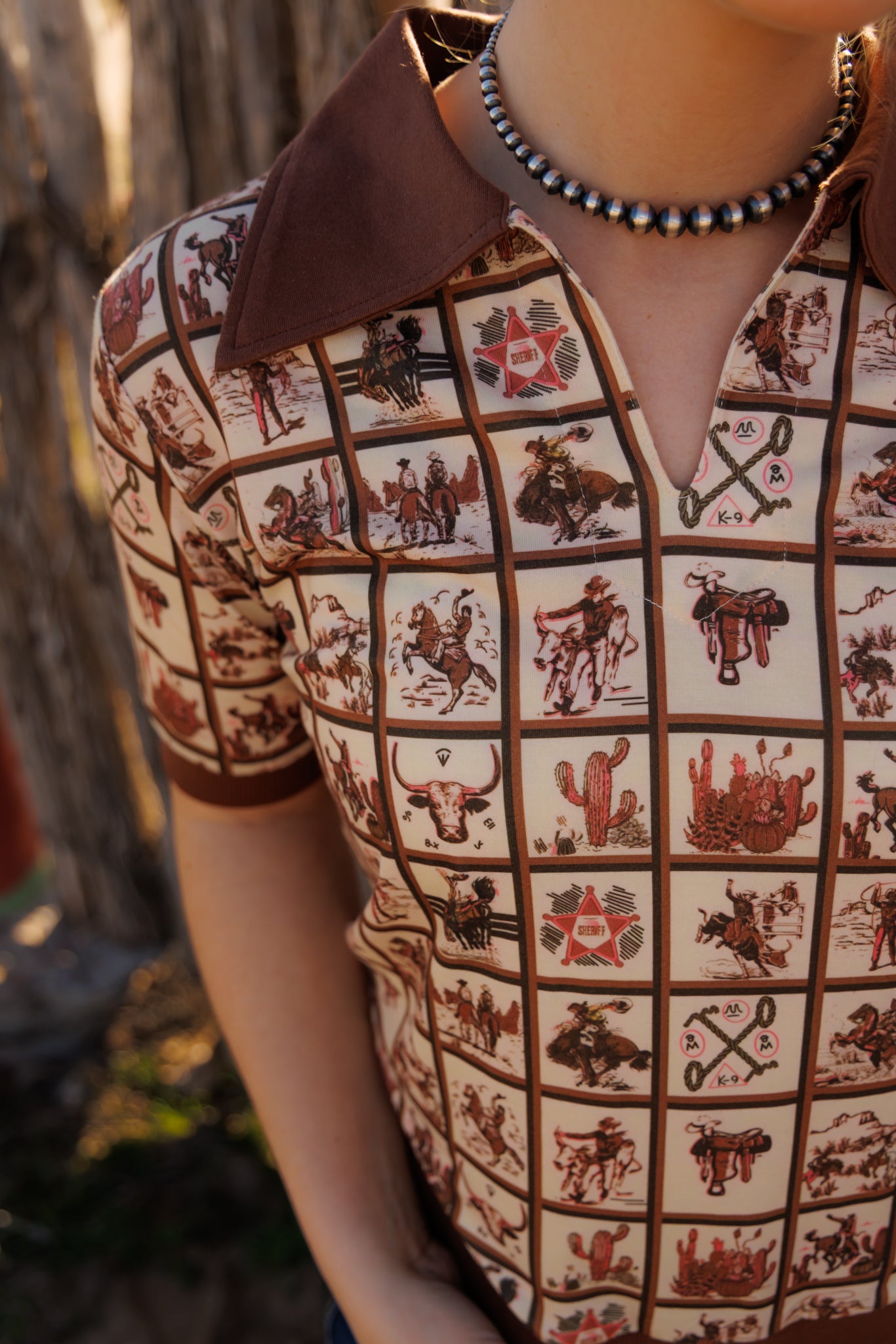 HH2102 WESTERN SQUARE VINTAGE POLO