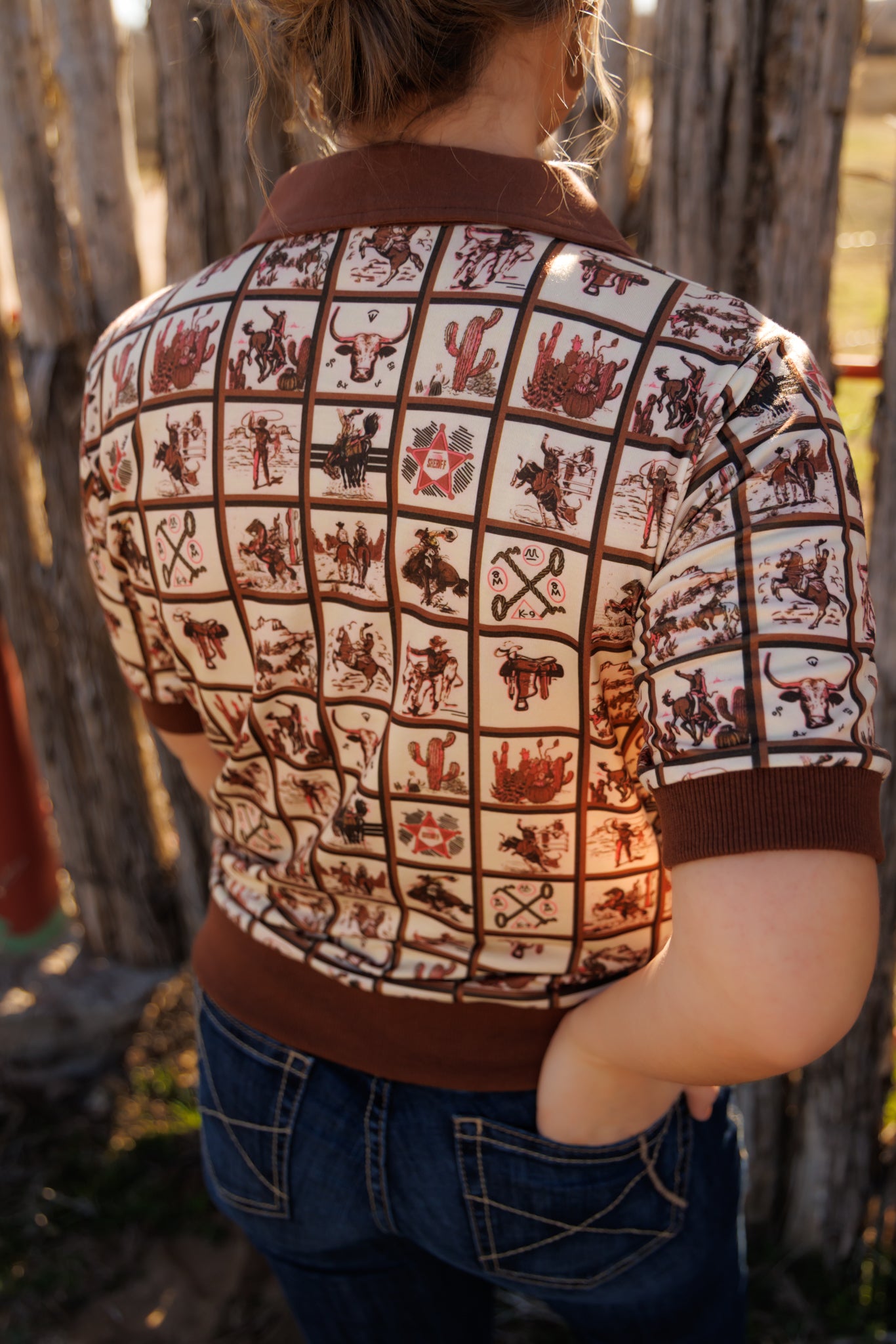 HH2102 WESTERN SQUARE VINTAGE POLO