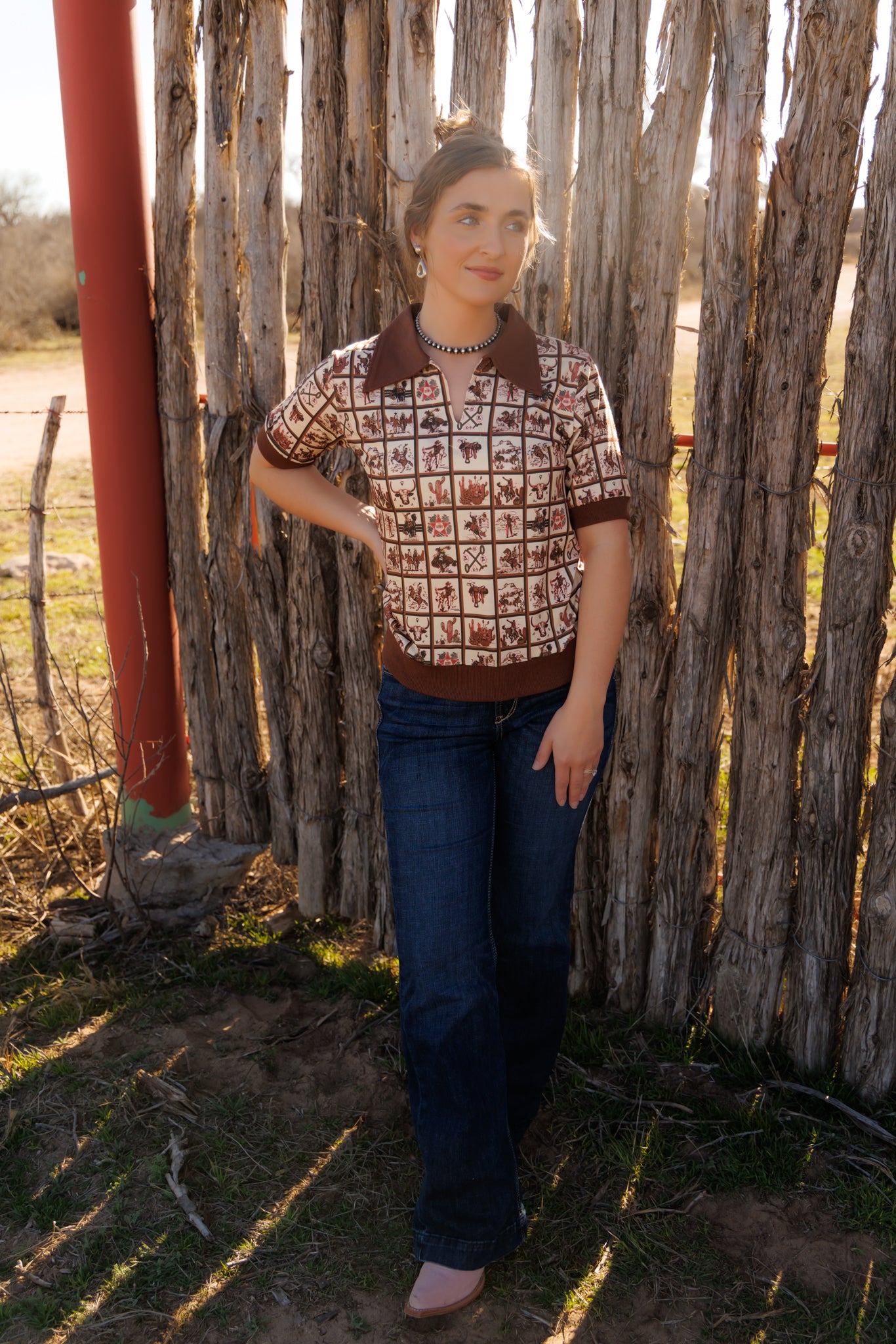 HH2102 WESTERN SQUARE VINTAGE POLO