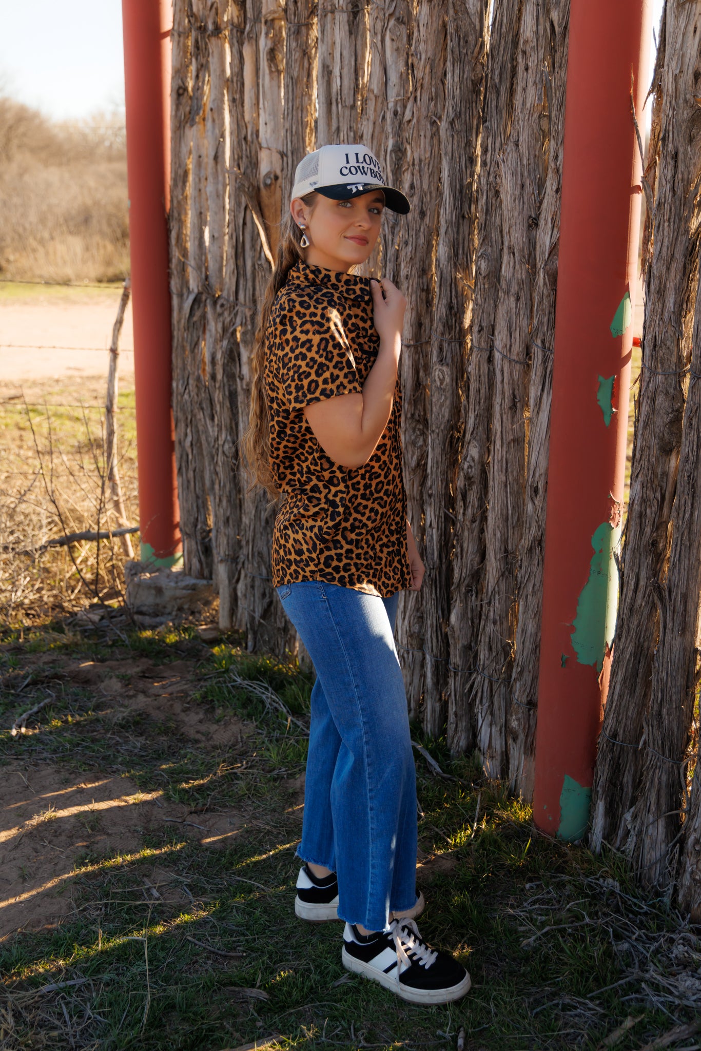 HH2707 LEOPARD PEARL SNAP